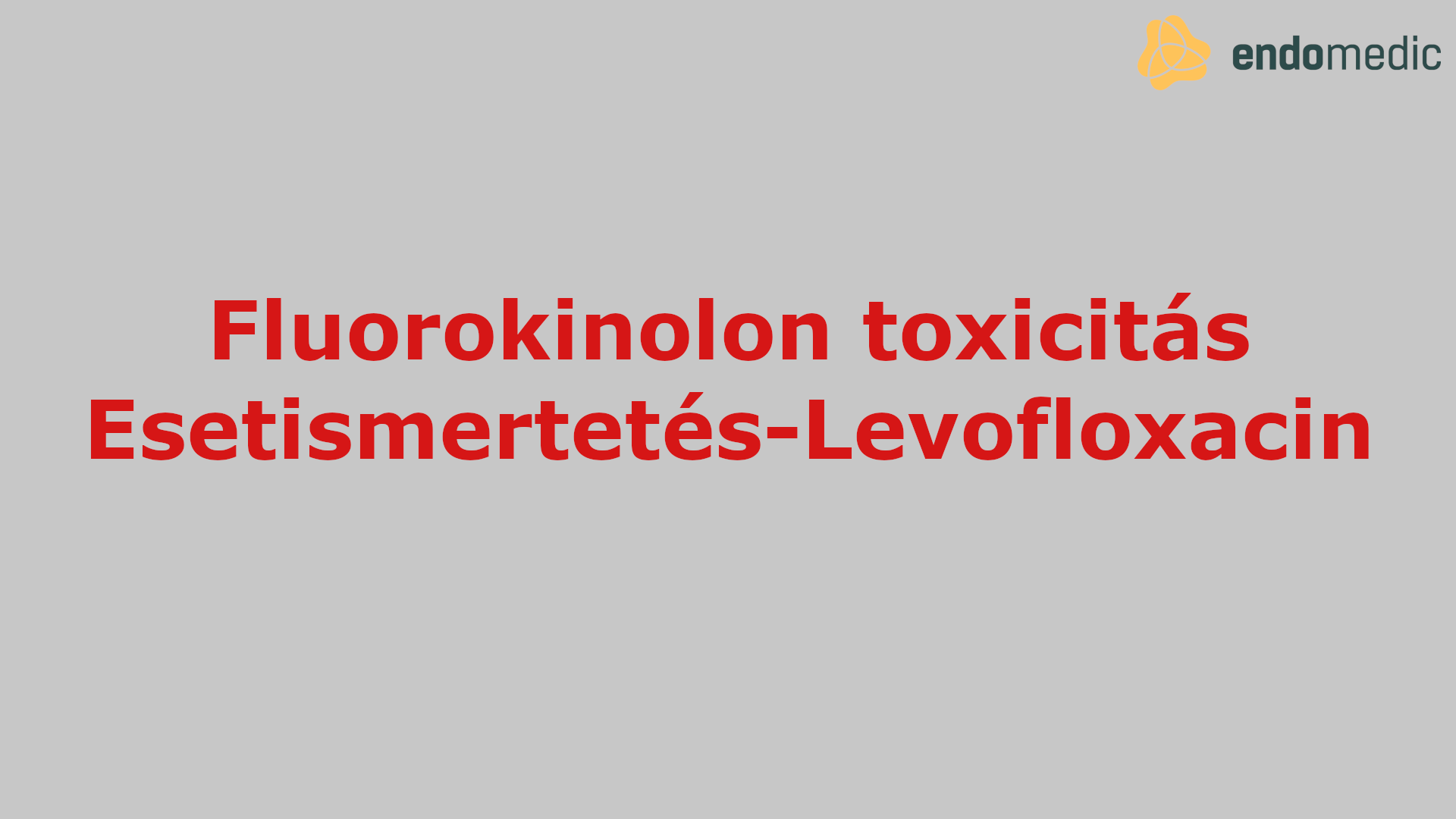 Levofloxacin (fluorokinolon antibiotikum) indukálta myoclonus (rövid izomösszehúzódás). Esetbemutatás